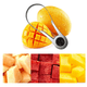 thumbnail image 4 of Cortador de frutas de acero inoxidable, cortador de frutas, cortador de dados, herramienta multifuncional para quitar el corazón de las frutas, 4 of 8