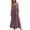 Purple, variant on Honeeladyy Spaghetti Strap Maxi Dress for Women Summer Boho Solid Color Loose Vacation Beach Sundress Purple XXXL