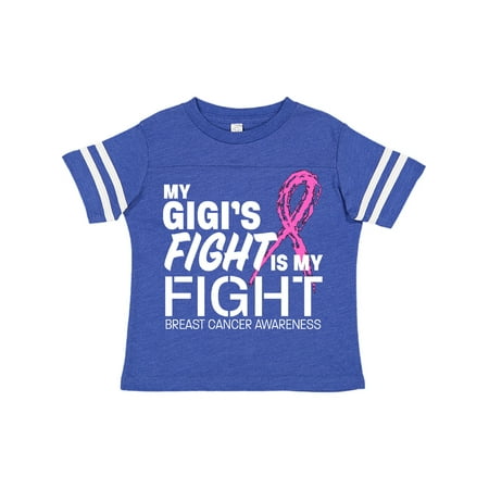 

Inktastic My Gigi s Fight is My Fight- breast cancer awareness Gift Toddler Boy or Toddler Girl T-Shirt