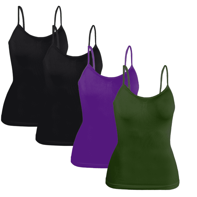 Set 4 Blusas Unitalla Mujer Tirantes Casual Blusa Crop Top Dama