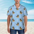 thumbnail image 4 of Haiem Cute Puppy Printed Hawaiian Shirt for Men - Men’s Casual Beach Summer Shirts - Stretch Fabric with Modern Fit-XX-Large, 4 of 9