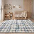 thumbnail image 6 of Washable Area Rug 8x10ft Modern Tartan Plaid Non-Slip Low Pile Rug, Machine Washable Soft Stain Resistant Carpet for Living Room Bedroom Playroom, 6 of 7