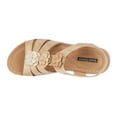 thumbnail image 4 of GC Shoes Women's Memory Foam Ankle Strap Summer Wedge Sandals, Comfort Platform Heels with Arch Support, Beck/Natural/6, 4 of 5