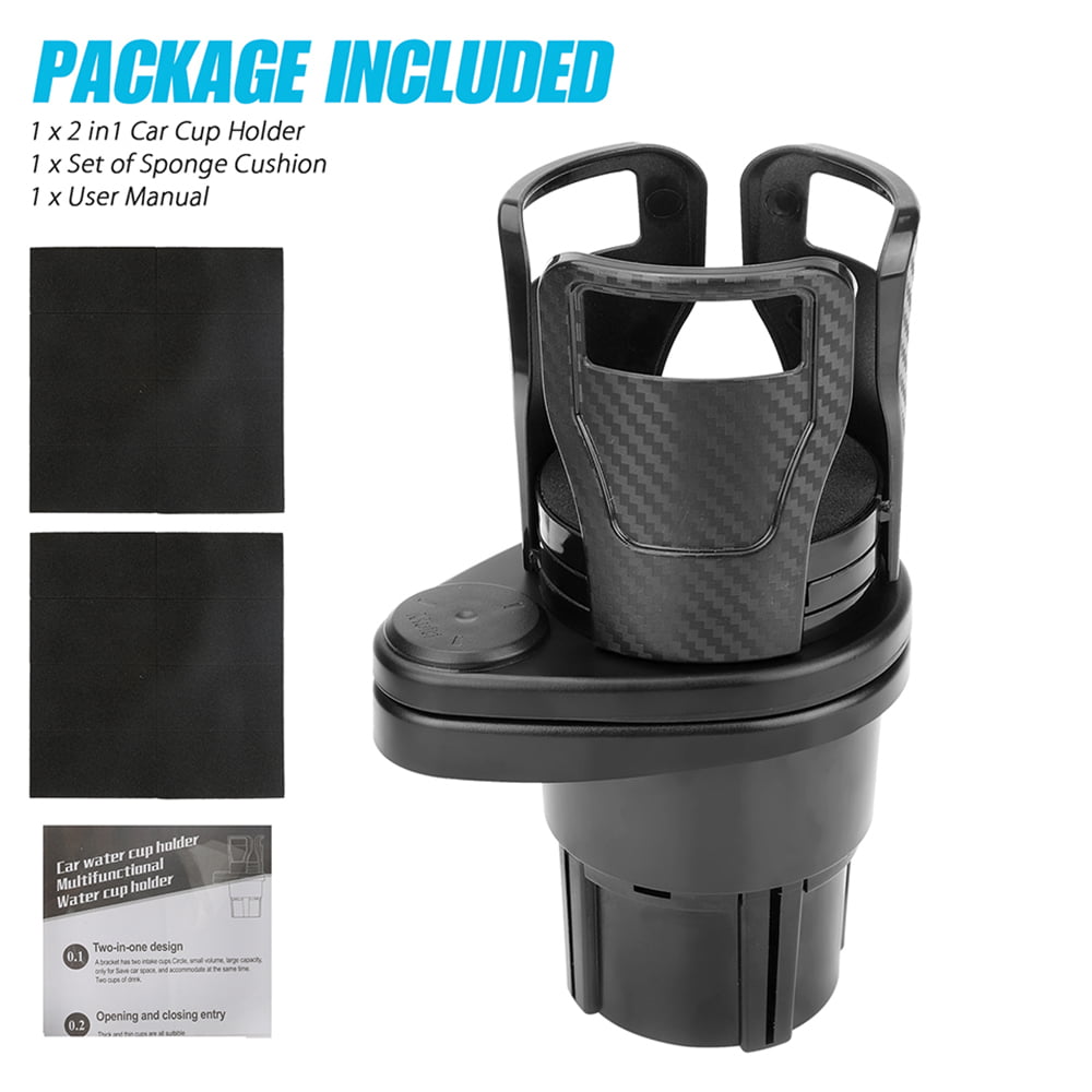 VONTER Multifunctional car Cup Holder - Divided into Two car Cup Holder  -car Special Drink Holder Adjust The Size Holder Drinks Bottle Water Cups