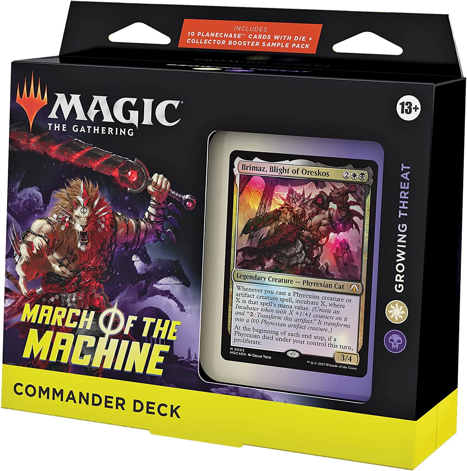 mtg mystery commander deck Magic the Gathering Power Box Gift Set with Random Chase Cards March of the Machine Commander