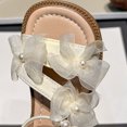 thumbnail image 5 of Eltusu Girls Sandals with Strap, Soft Sole No Slip Princess Open Toe Summer Sandals Beige Size 11.5(Little Kids), 5 of 7