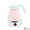 Pink US, variant on Foldable Travel Electric Kettle, 600ml Collapsible Silicone Kettle With 110V US Plug, 600W Fast Boiling, BPA-Free, Auto Shut-Off, For Camping, Hotel & Office Use (White/Blue/Pink),white US
