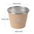 thumbnail image 2 of Vasos para beber de 50 ml portátiles apilables para senderismo pesca escalada gris, 2 of 6