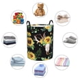 thumbnail image 4 of Rateoe Pattern Round Laundry Hamper Basket, Tall Hamper Basket for Blanket Storage, Nursery Clothes Hamper for Laundry in Bedroom and College Dorm-Small, 4 of 6