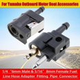 thumbnail image 2 of For Yamaha Outboard Motor Accessories 1 Set 1/4 6mm Male & 5/16 8mm Fuel Line Hose Adapter Fitting Pipe Connector, 2 of 4