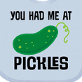 thumbnail image 4 of Inktastic You Had Me at Pickles Boys or Girls Baby Bib, 4 of 4
