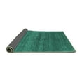 thumbnail image 2 of Ahgly Company Indoor Rectangle Abstract Turquoise Blue Contemporary Area Rugs, 2' x 5', 2 of 4
