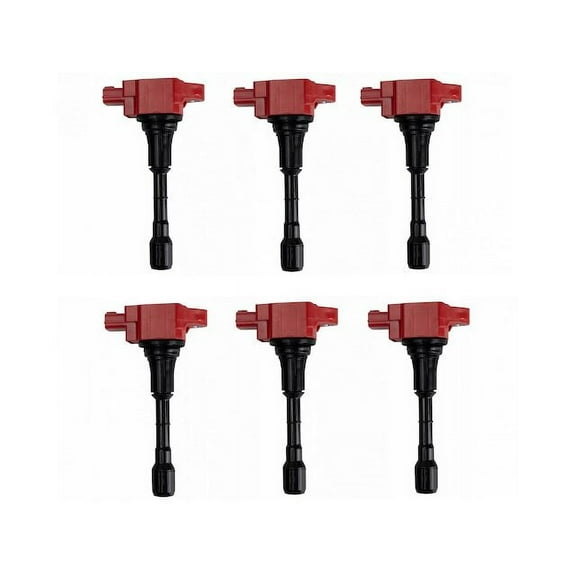Ignition Coil Set 6 Piece - Compatible with 2009 - 2020 Nissan 370Z 2010 2011 2012 2013 2014 2015 2016 2017 2018 2019