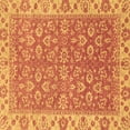 thumbnail image 1 of Ahgly Company Indoor Square Abstract Brown Modern Area Rugs, 3' Square, 1 of 4