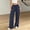Navy, variant on ABSUYY Womens High Waisted Wide Leg Sweatpants - Casual Lounge Pants with Pockets Black,Size 2XL