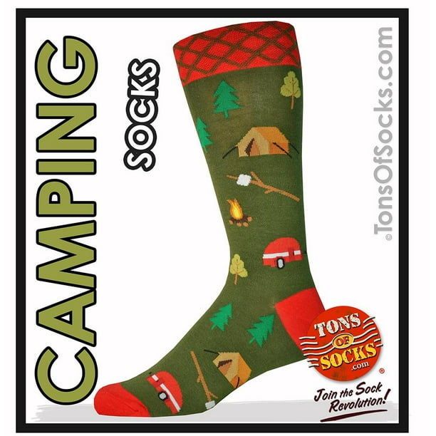 Foot Traffic Men's Camping Socks (Olive Green)