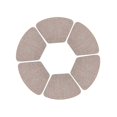 thumbnail image 3 of thinsony 6X Round Placemats Cup Coaster Heating-resistant Multicolored Decorative Hotel Multipurpose Non-slippery Table Pad Dark Beige, 3 of 9