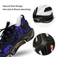 thumbnail image 7 of Blue Paisley Bandana Pattern Walking Shoes for Men Woman Lightweight Tennis Fashion Elastic Sports Shoes Cushion Basketball Shoes, 7 of 7