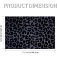 thumbnail image 2 of Placemats Set of 4 Heat-Resistant Rectangle Place Mats Black Leopard Cheetah Washable Plastic PVC Dining Table Mat Non-Slip Wipeable Woven Vinyl Placemat for Kitchen Patio Table Decor, 2 of 4