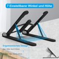 thumbnail image 3 of Support d'Ordinateur Portable Réglable en Hauteur Support Antidérapant Compatible, 3 of 4