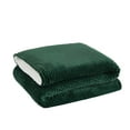 thumbnail image 4 of Brooklyn Loom Corduroy Green King 104x90 Blanket, Textured Solid Color, Adult Bedding, Oeko-TEX Certified, 4 of 7