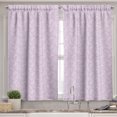 thumbnail image 2 of Ambesonne Butterfly Valance & Curtain, Winged Animals Pastel Art, 55"x45", Pale Mauve Pink and Grey, 2 of 7
