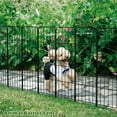 thumbnail image 4 of 10 - Panel Metal Garden Fence, 38in Height Animal Barrier Fence for Yard, Decorative Fence for Garden, Easy Installation, 4 of 5