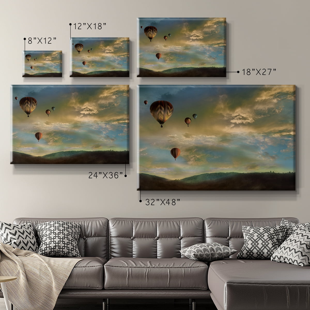 Wexford Home Sunset Rendezvous Premium Gallery Wrapped Canvas, 12" x 18" - Ready to Hang