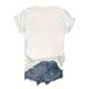 thumbnail image 3 of Women'S Eiffel Tower & High Heel Print T-Shirt, Casual Crew Neck Short Sleeve Top, Cotton Knit Fabric, All Season Fashion, 220gsm - White, 3 of 6