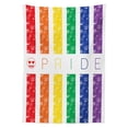 thumbnail image 3 of Ambesonne Pride Emoji Tablecloth Rectangular Table Cover, Rainbow Funny Faces Art, 60"x84", White Multicolor, 3 of 4