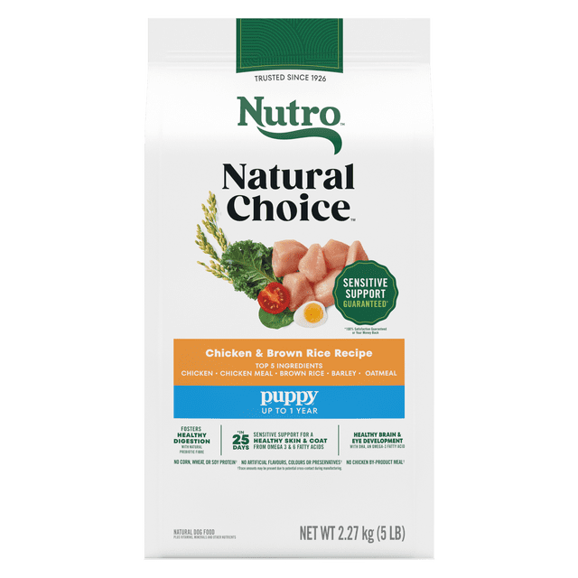 NUTRO Natural Choice Chicken & Brown Rice Puppy Dry Dog Food 4.99kg