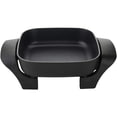 thumbnail image 3 of Brentwood Appliances SK-46 40 ounce Capacity Compact 8 Inch Nonstick Electric Skillet with Glass Lid Kitchen Appliance, Black, 3 of 7