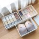 thumbnail image 5 of Yuarrent Caja de almacenamiento de calcetines de ropa interior, sujetador de plástico apilable dividido, bragas, tapa de acabado, organizador Almacenamiento y organización del hogar Gris 10 cuadrícula, 5 of 6