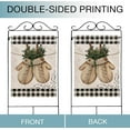 thumbnail image 4 of Winter Gloves Home Decorative House Flag Buffalo Plaid Check Farmhouse Garden Yard Outdoor Large Burlap Flag Sign Christmas Outside Decoration Xmas Seasonal Decor Double Sided Black White 28x40, 4 of 6