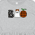 thumbnail image 4 of Inktastic Boo Halloween Ghost and Plaid Pumpkin Girls Toddler Dress, 4 of 5