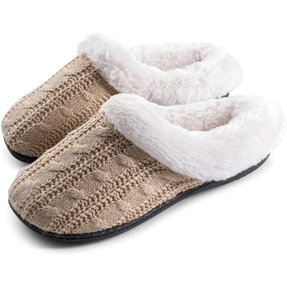 Women's Slippers Cable Knit Super Cozy Comfort Clog