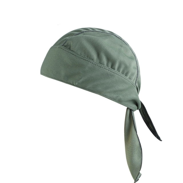 Soidarity Sombreros Gorros de quimio Pañuelo para la cabeza Bandana Quick Sun Pasamontañas atado por detrás Hip Pop Head Wrap Casco Capucha interior Ciclismo de color verde oscuro Soidarity OD020489-12B