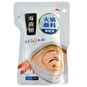 Hai Di Lao Hot Pot Sauce- Seafood Flavor 120g + One NineChef Spoon (24 Bag) by