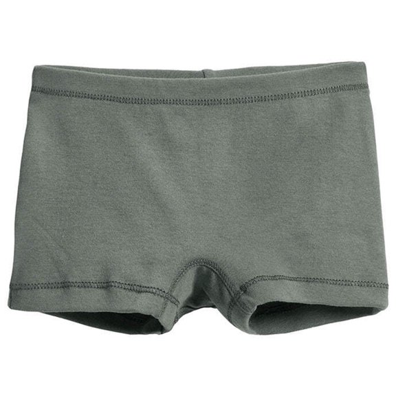 Girls Cotton Boy Shorts Underwear | Charcoal