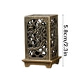 thumbnail image 3 of Home decoration, Ornament Holder, 2X3 in, Bronze Alloy, Square Shaped, incense Holder for Sticks, House decorations for Home, Shelf Accent, 1 Pc, 3 of 5