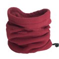 thumbnail image 1 of Ayyufe Unisex Winter Outdoor Solid Color Soft Thick Fleece Neck Warmer Gaiter Cover Hat, 1 of 7