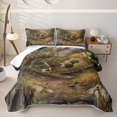 thumbnail image 2 of Erosebridal Wildlife Duck Twin Quilt Set for Boys Girls, Branches Plant Twin Coverlet Set, 2-Piece, 2 of 7