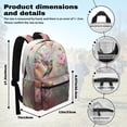 thumbnail image 7 of Psesaysky Hummingbird Pink Floral Trippy Mushroom Backpack Kids School Bag, Cartoon Butterfly Snail BookBags 4 Pcs Lunch Box Water Bottle Carrier Bag, Starry Girls Boys Large Capacity Rucksack, 7 of 7
