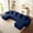 Blue （6 modules）, variant on 133 Cloud Couch, Gray Modern Sectional Couch for Living Room, L/U-Shaped Corduroy Boneless Sofa with Deep Seat, 2 Ottomans, No Assembly RequiredC