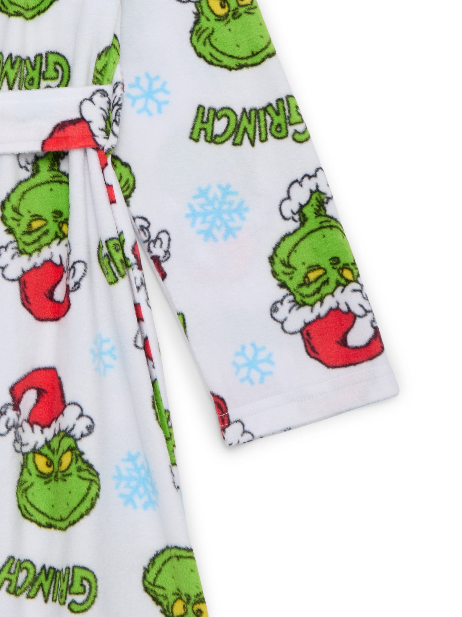 Dr. Seuss The Grinch Toddler Boys Fleece Bathrobe Pajamas, Sizes 2T-5T