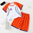 thumbnail image 3 of Hienoo Little Boys Outfits Tracksuit Short Sleeve Sports T-Shirt Shorts Set, 3 of 3
