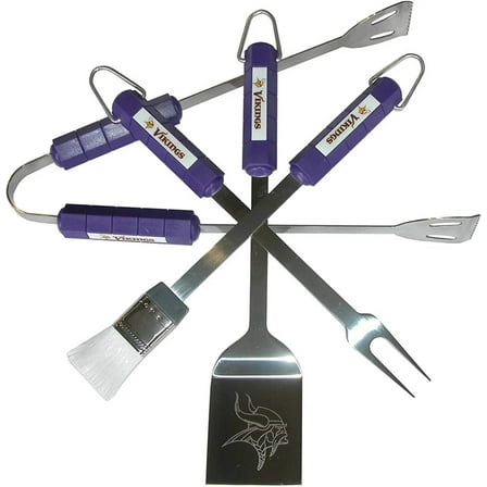 Vikings 4-Piece BBQ Set