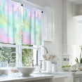 thumbnail image 2 of LALILO Kitchen Curtains and Valances Set of 3 36" Blue Window Treatment Tiers for Window Decor, 2 of 5