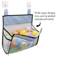 thumbnail image 3 of Organizador de juguetes de baño con múltiples formas de colgar, soporte para juguetes de baño con apertura extragrande, bolsa de almacenamiento de juguetes para bañera con cremallera en la parte inf, 3 of 5