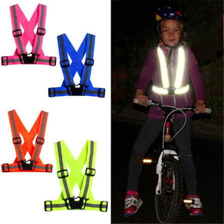 High Visibility Outdoor Night Activities Reflective Safety Vest for Running Cycling Jogging